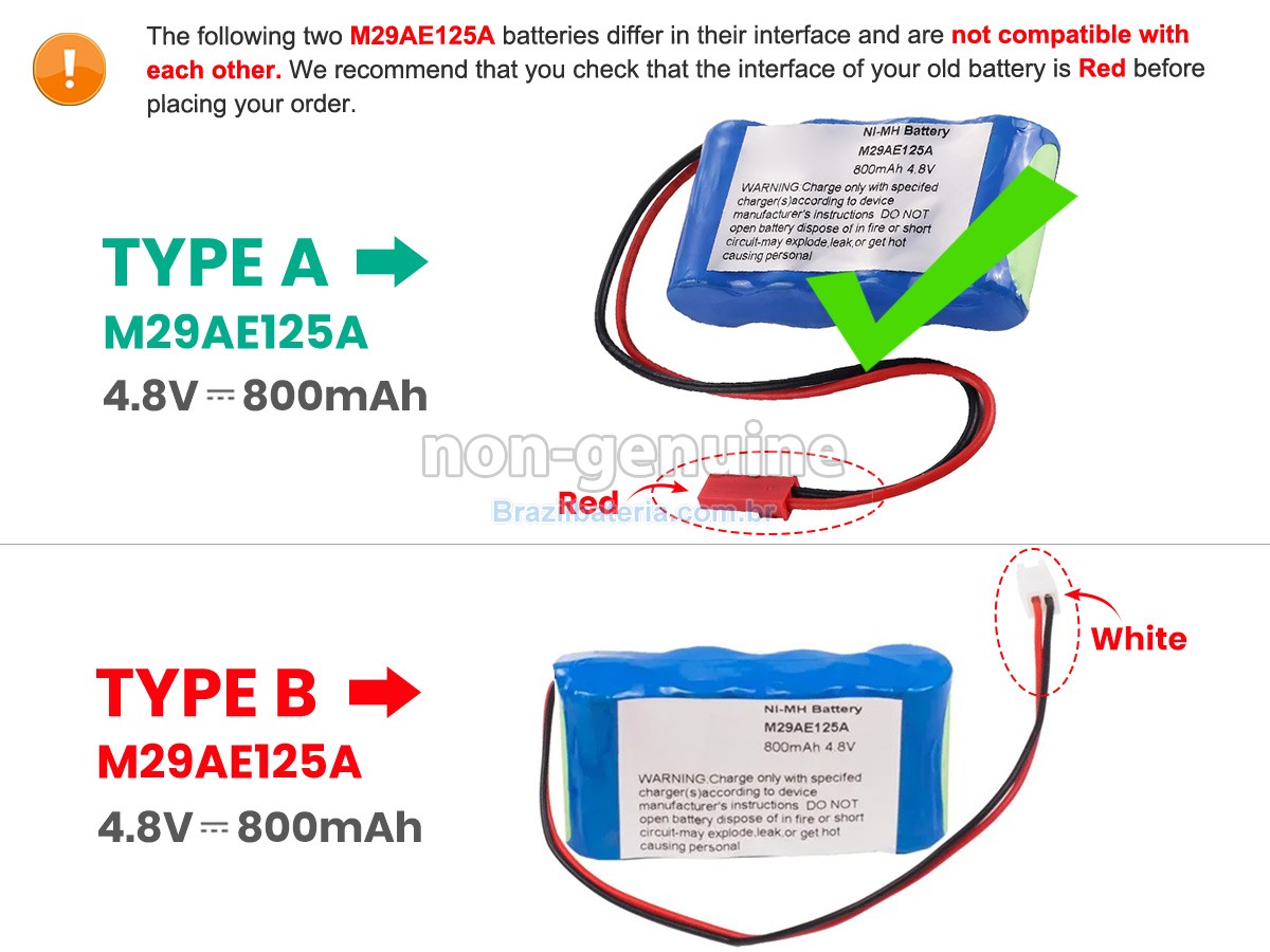 Bateria para TPS M29AE125A