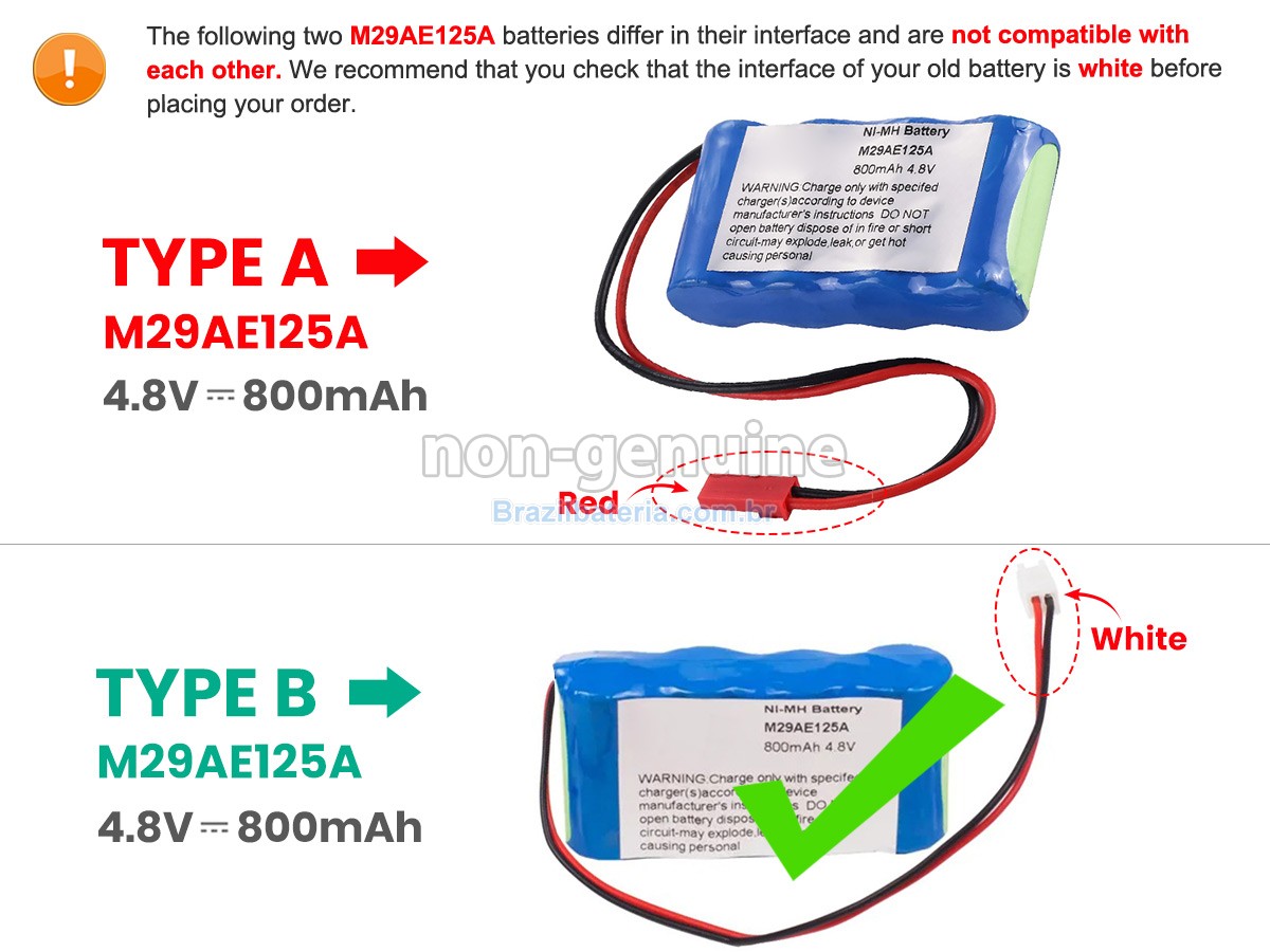 Bateria para TPS M29AE125A
