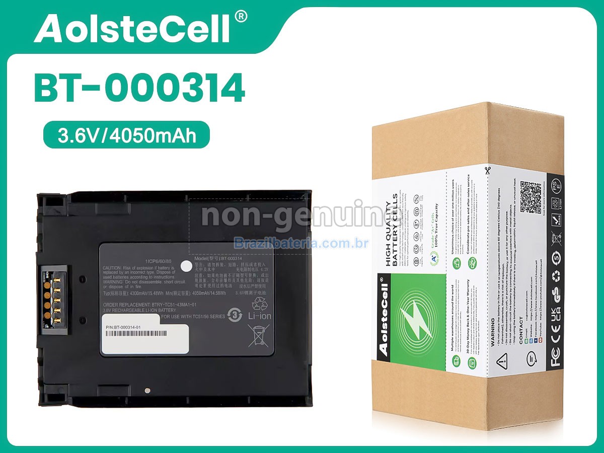 Bateria para Zebra BT-000443-04 A T1F214