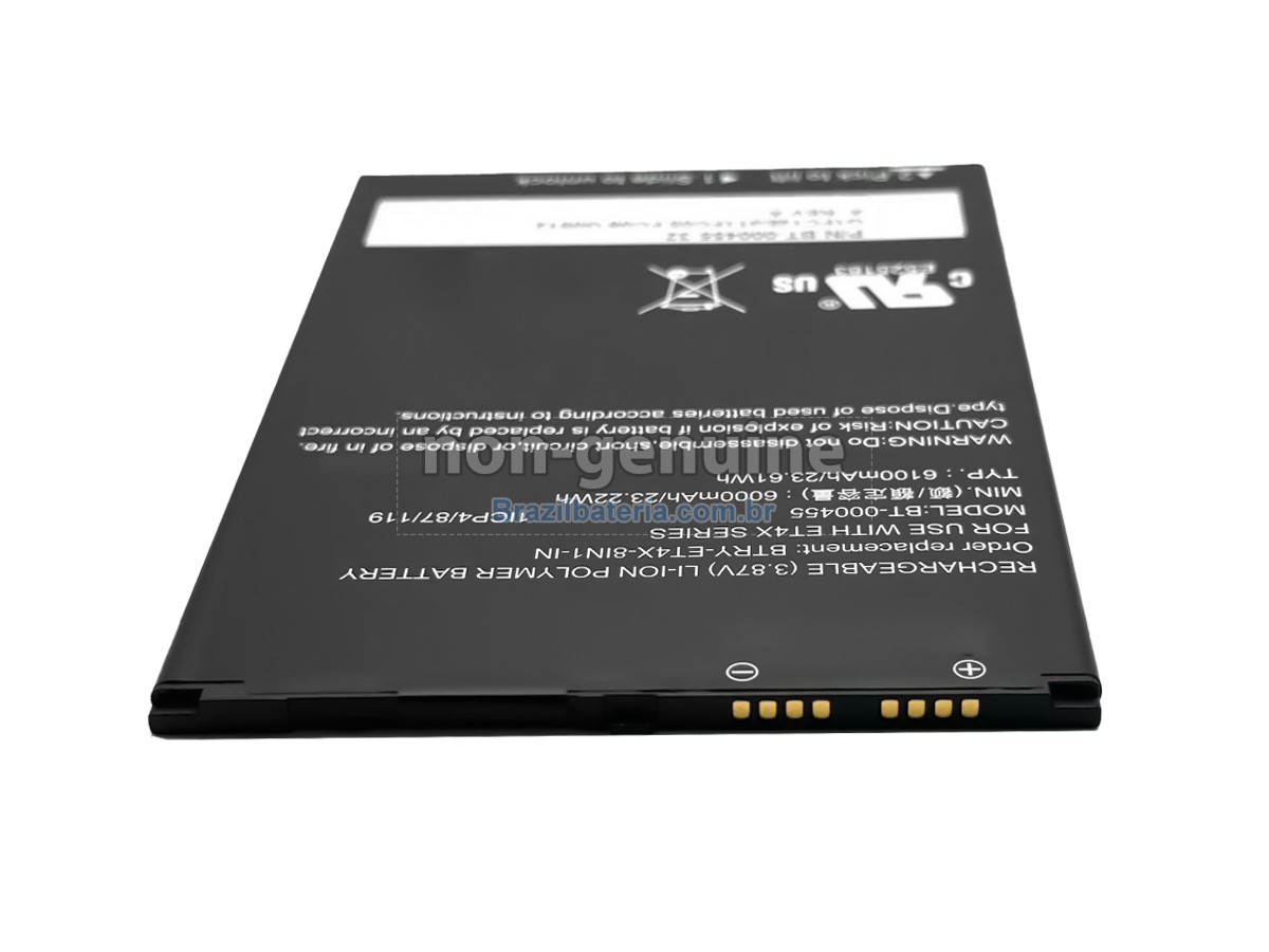 Bateria para Zebra BT-000455(1ICP4/87/119)