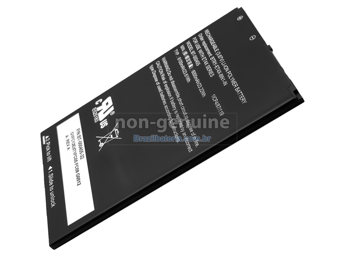 Bateria para Zebra BT-000455(1ICP4/87/119)